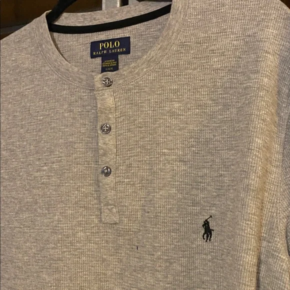 NWT Ralph Lauren Polo 3 Waffle Weave Henley - Picture 7 of 8